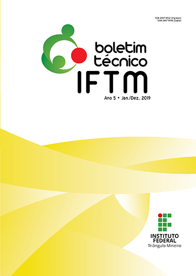 					Visualizar Ano 5, n.1, jan./dez., 2019:  Boletim Técnico IFTM
				