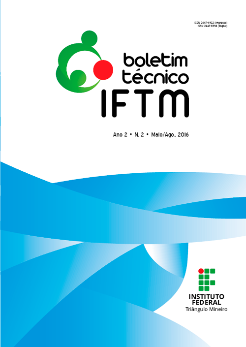 					Visualizar Ano 2, n. 2, maio/ago., 2016: Boletim Técnico IFTM
				